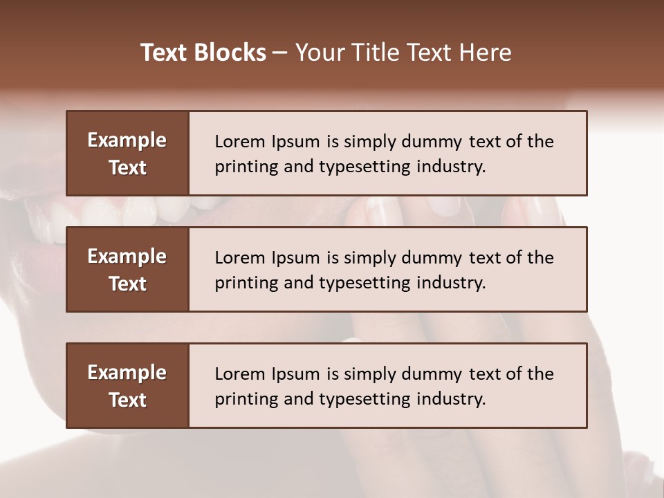 Female Makeup Care PowerPoint Template