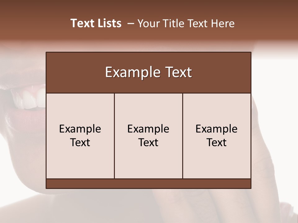 Female Makeup Care PowerPoint Template