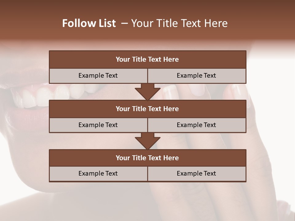 Female Makeup Care PowerPoint Template