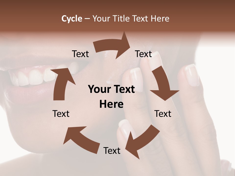 Female Makeup Care PowerPoint Template