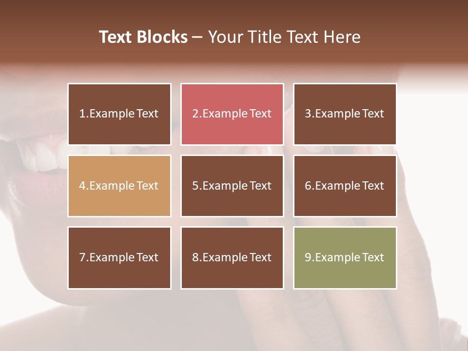 Female Makeup Care PowerPoint Template