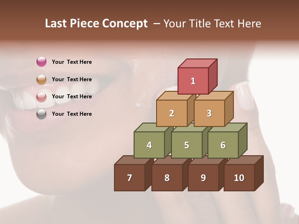 Female Makeup Care PowerPoint Template