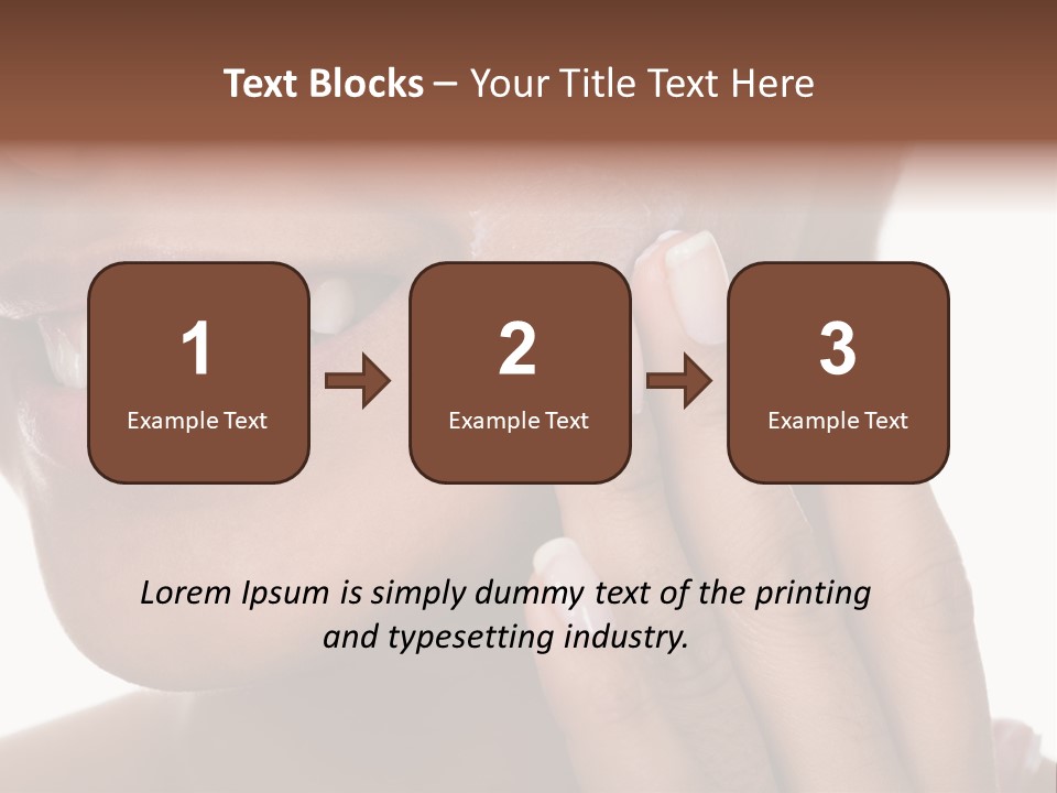 Female Makeup Care PowerPoint Template