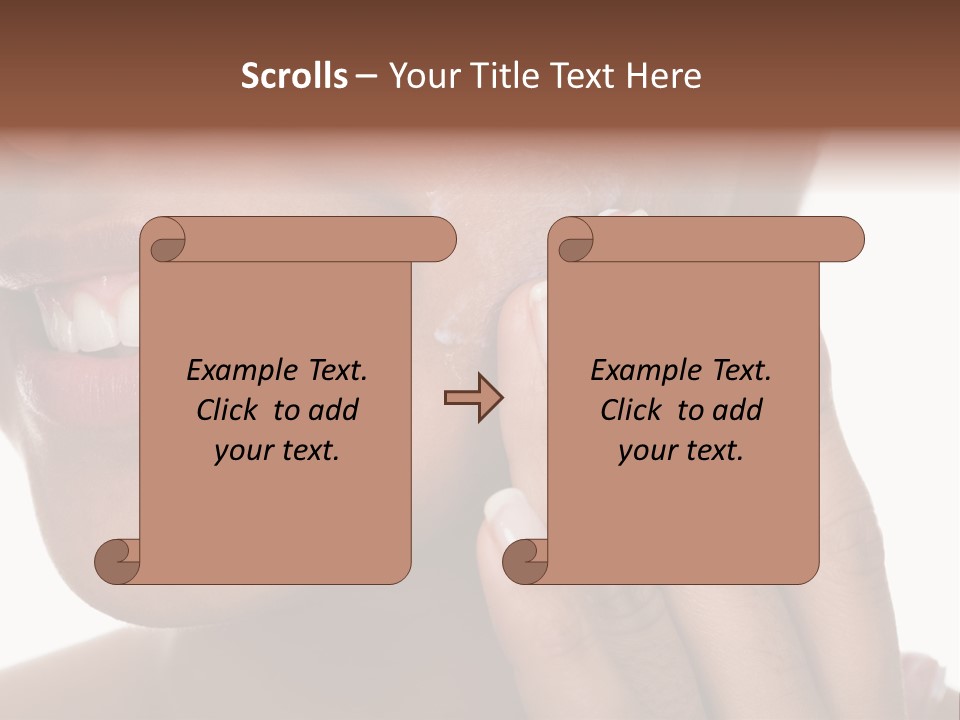 Female Makeup Care PowerPoint Template