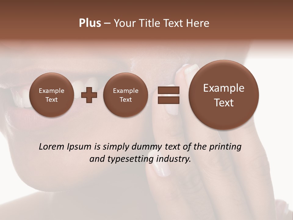 Female Makeup Care PowerPoint Template