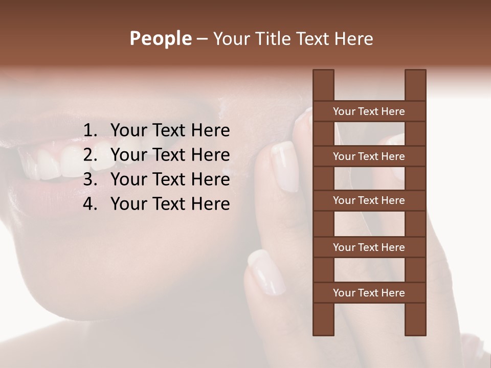 Female Makeup Care PowerPoint Template