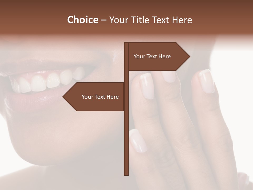 Female Makeup Care PowerPoint Template