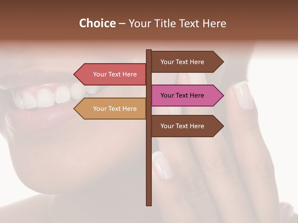 Female Makeup Care PowerPoint Template