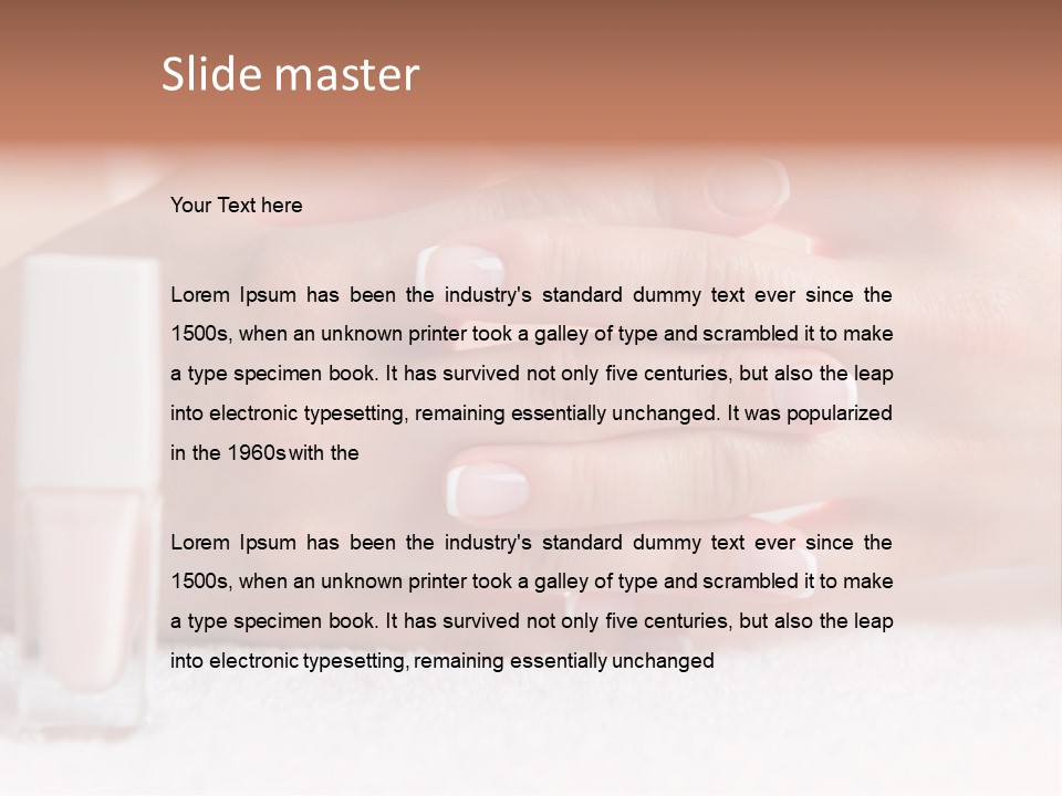 Fashion Sensuality Brush PowerPoint Template