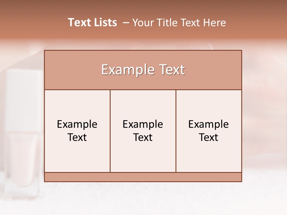 Fashion Sensuality Brush PowerPoint Template