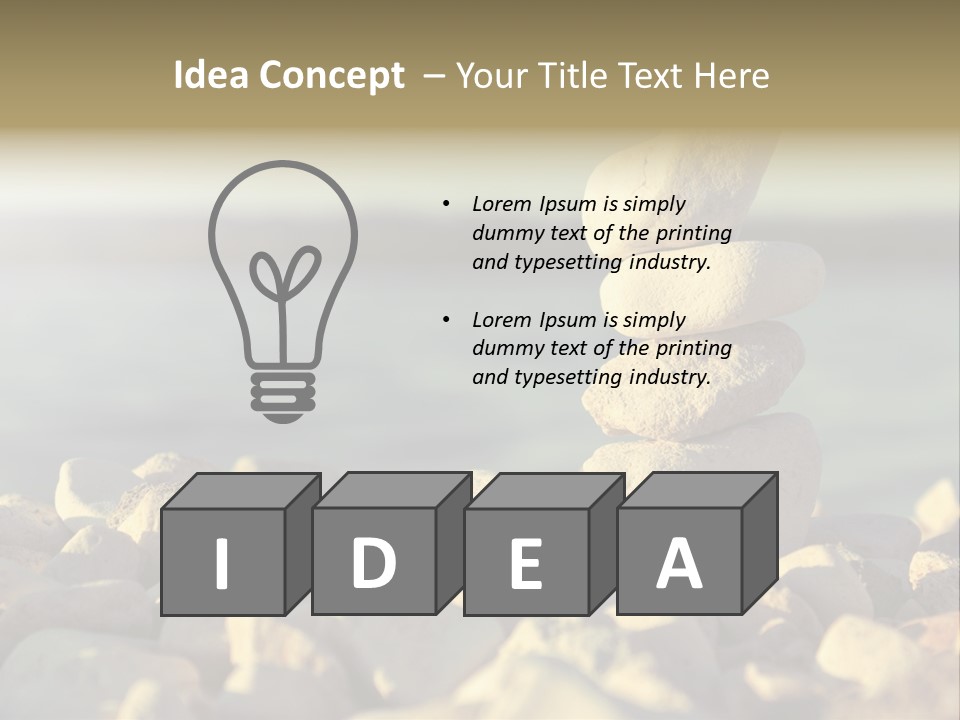 Spiritual Contemplation Reach PowerPoint Template