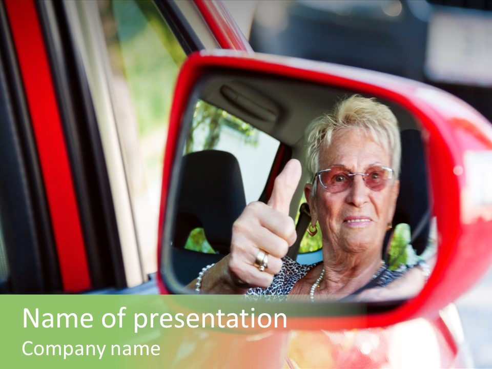 Retirement Senior Vehicle PowerPoint Template