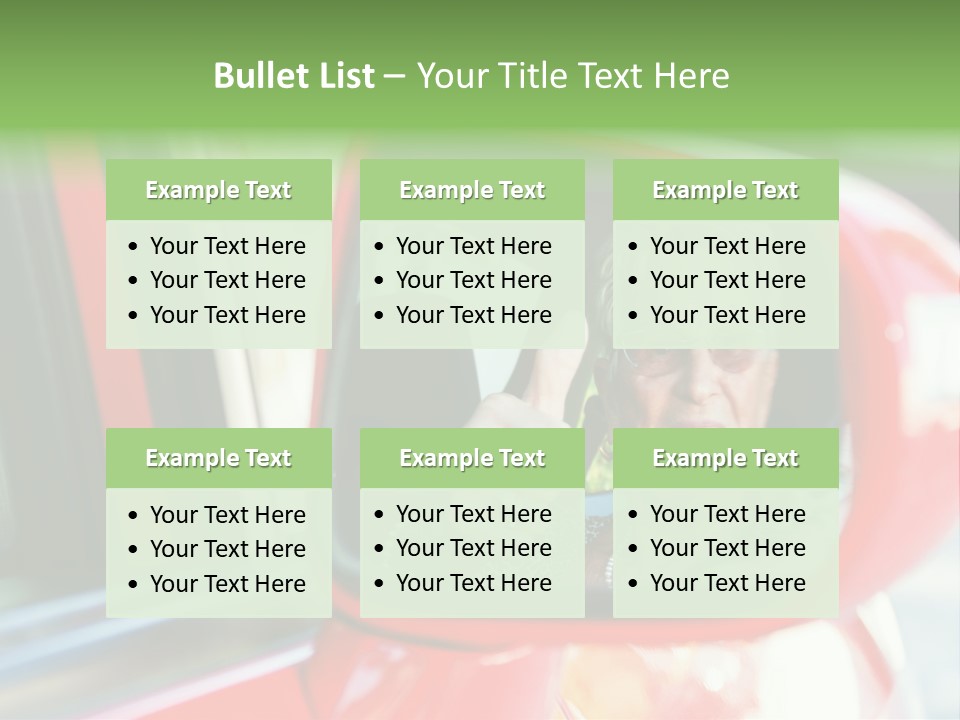 Retirement Senior Vehicle PowerPoint Template