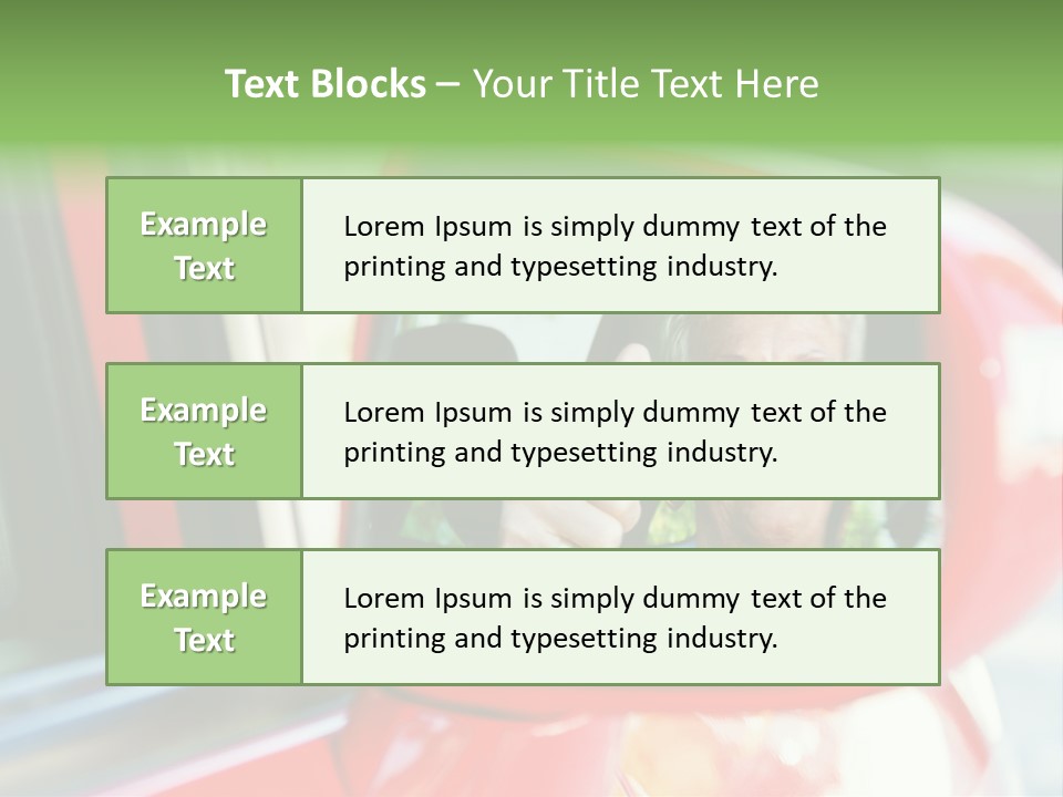 Retirement Senior Vehicle PowerPoint Template