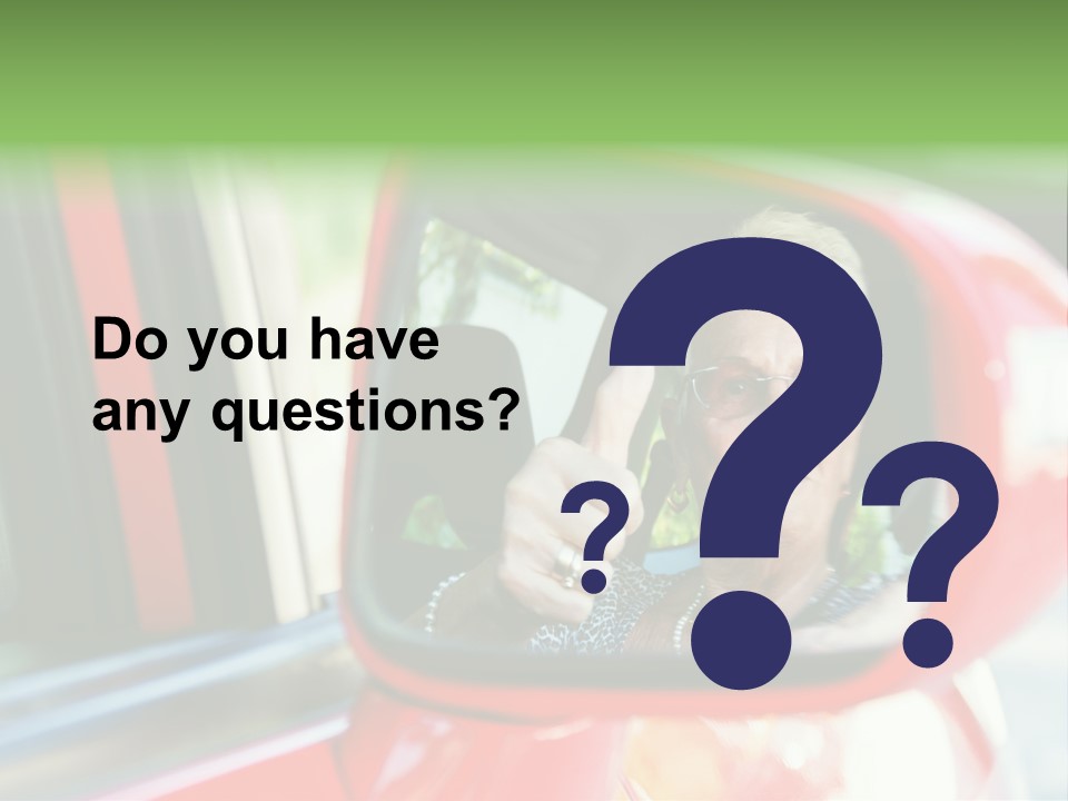 Retirement Senior Vehicle PowerPoint Template