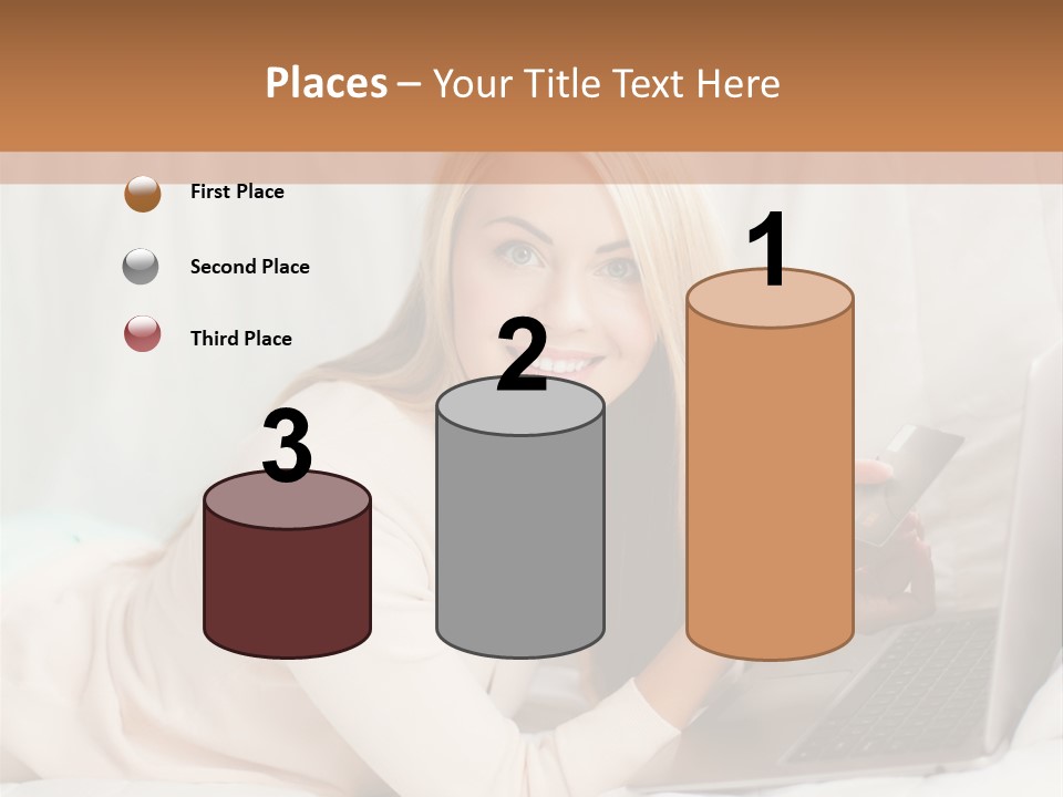 Invest Housewife Holding PowerPoint Template