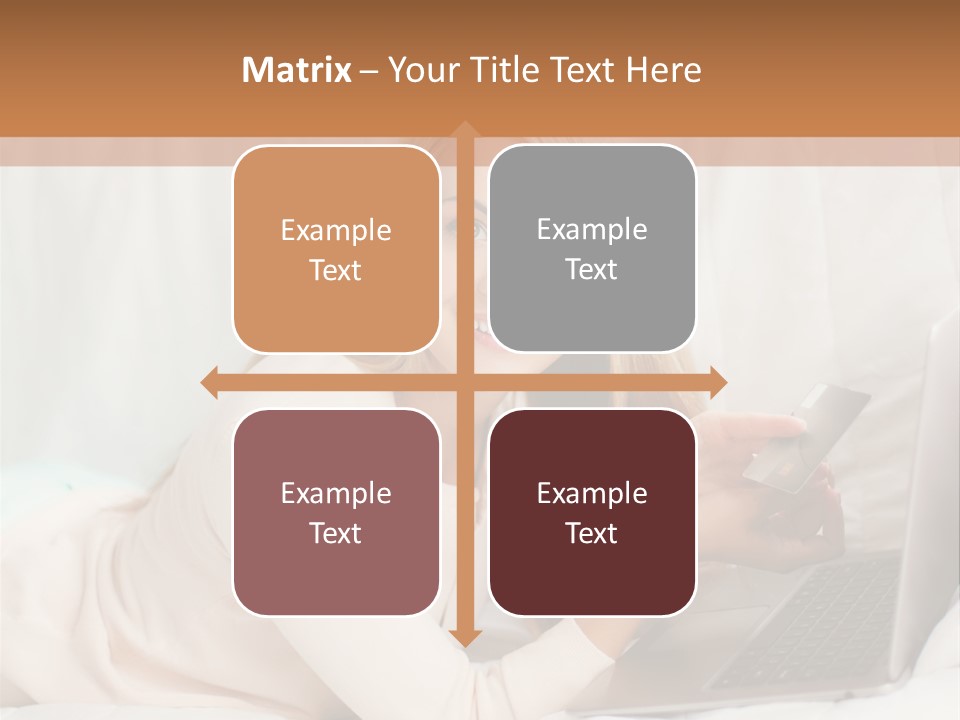 Invest Housewife Holding PowerPoint Template