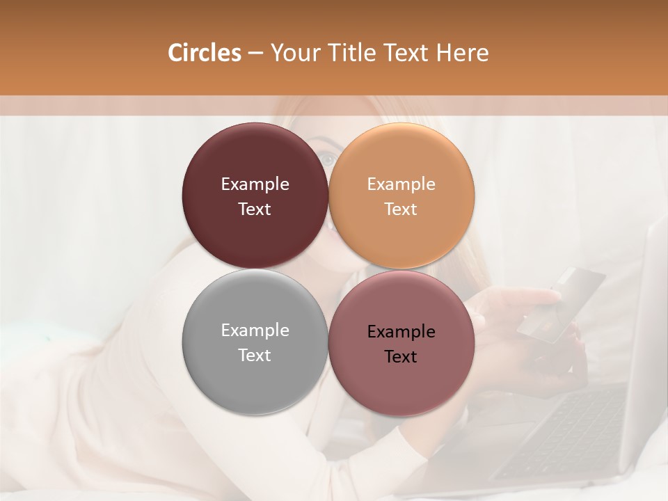 Invest Housewife Holding PowerPoint Template