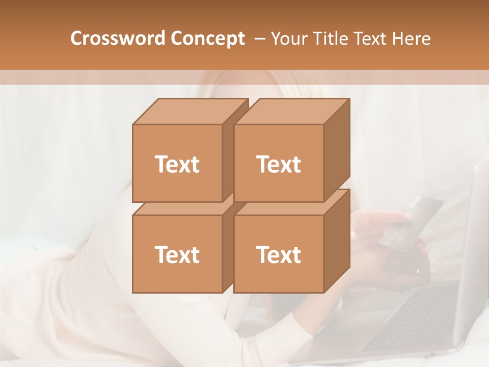 Invest Housewife Holding PowerPoint Template