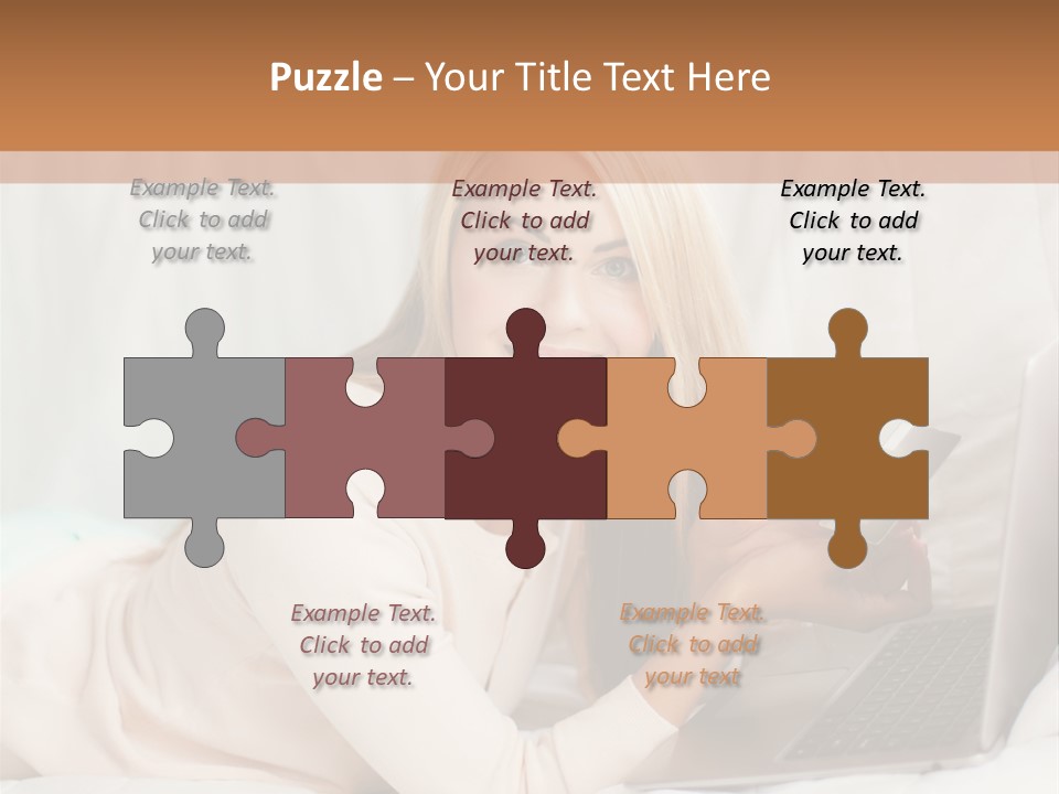 Invest Housewife Holding PowerPoint Template