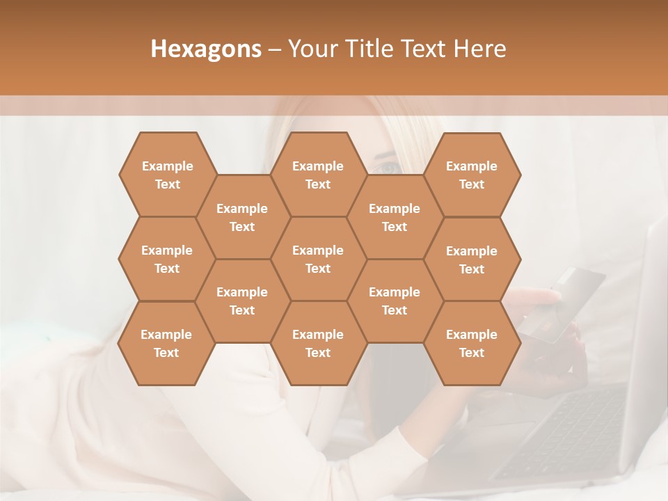 Invest Housewife Holding PowerPoint Template