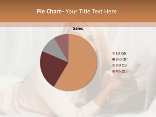 Invest Housewife Holding PowerPoint Template