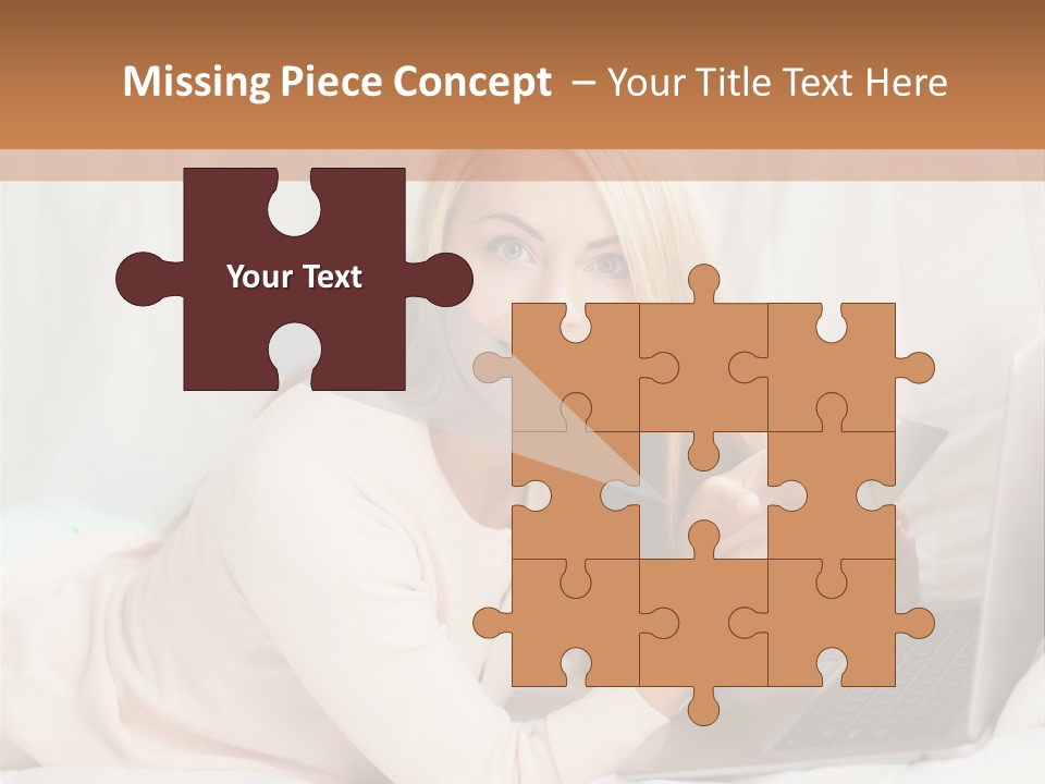 Invest Housewife Holding PowerPoint Template