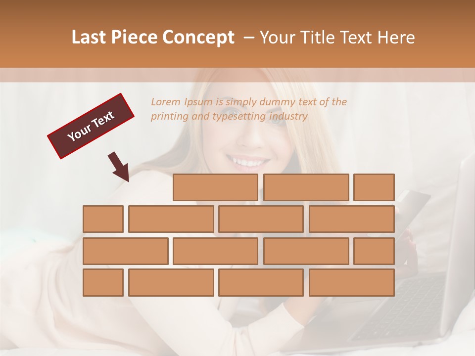 Invest Housewife Holding PowerPoint Template