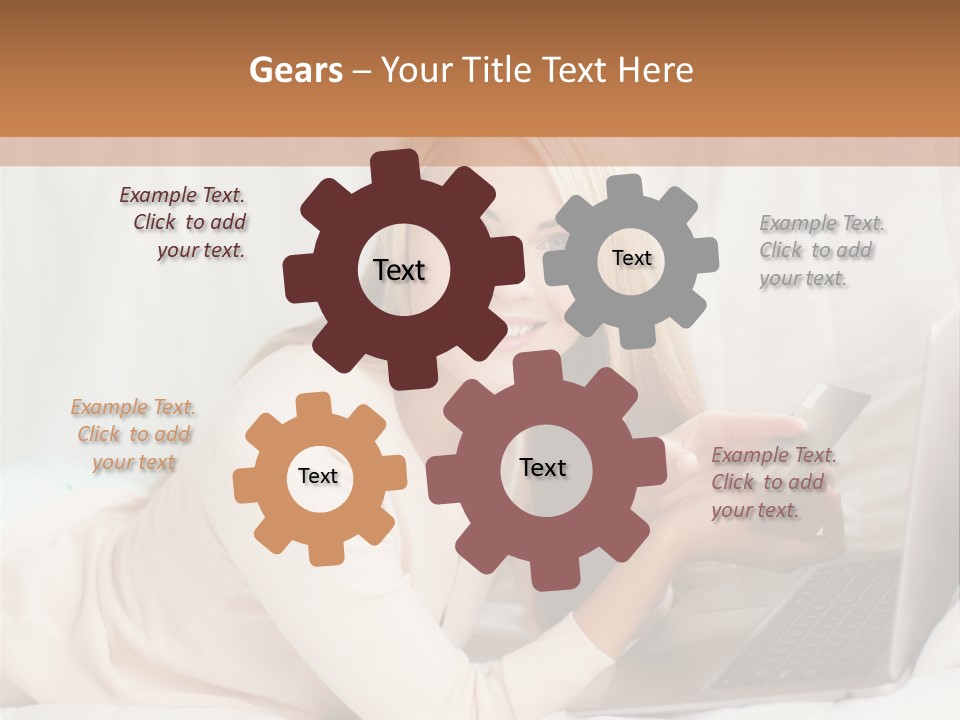 Invest Housewife Holding PowerPoint Template