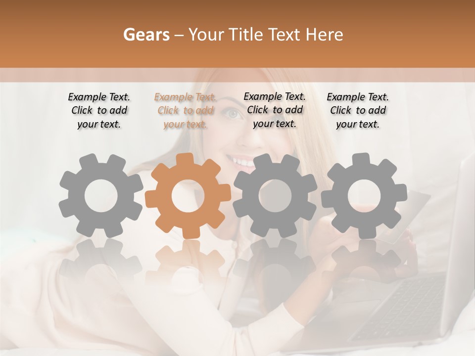 Invest Housewife Holding PowerPoint Template