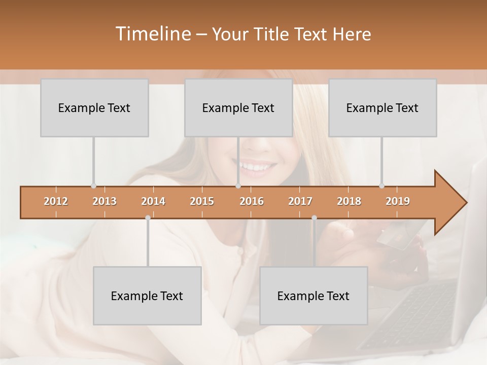 Invest Housewife Holding PowerPoint Template