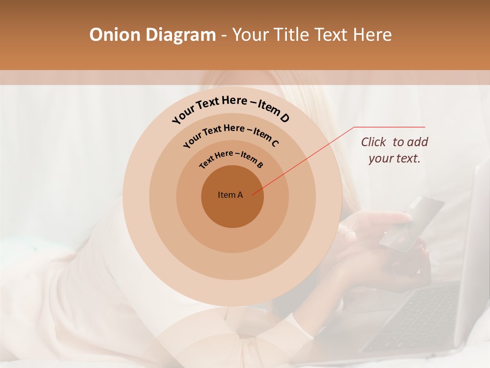 Invest Housewife Holding PowerPoint Template