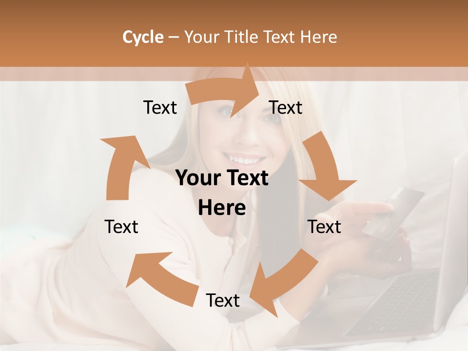 Invest Housewife Holding PowerPoint Template