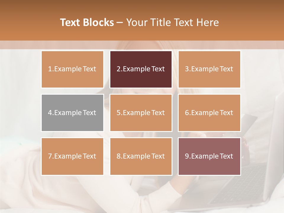 Invest Housewife Holding PowerPoint Template