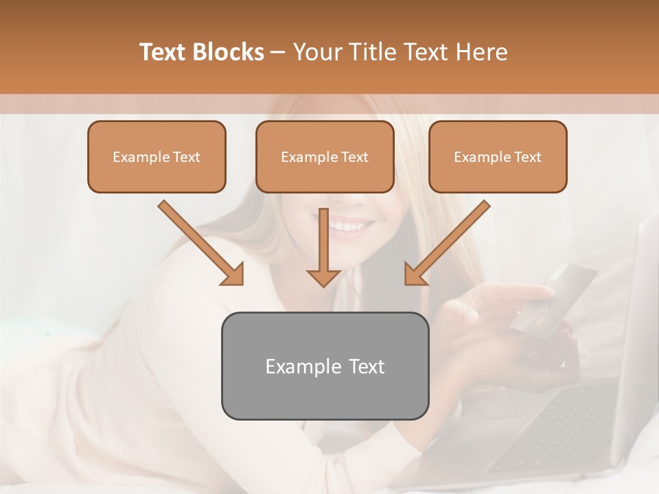 Invest Housewife Holding PowerPoint Template