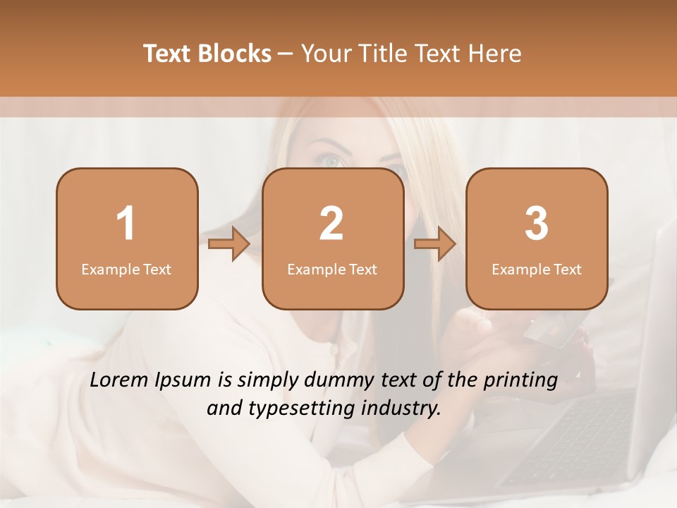 Invest Housewife Holding PowerPoint Template