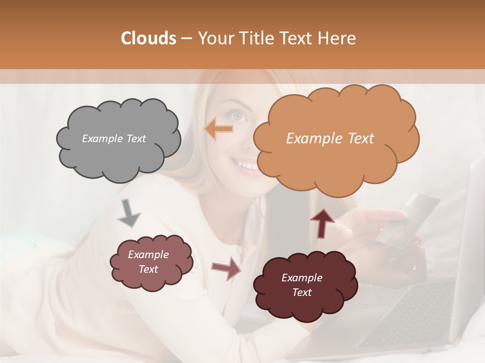 Invest Housewife Holding PowerPoint Template