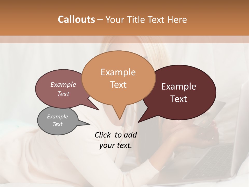 Invest Housewife Holding PowerPoint Template