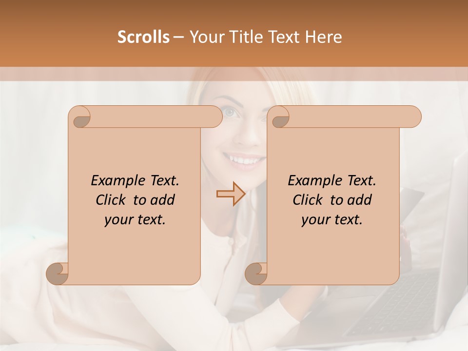 Invest Housewife Holding PowerPoint Template