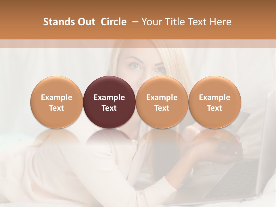 Invest Housewife Holding PowerPoint Template