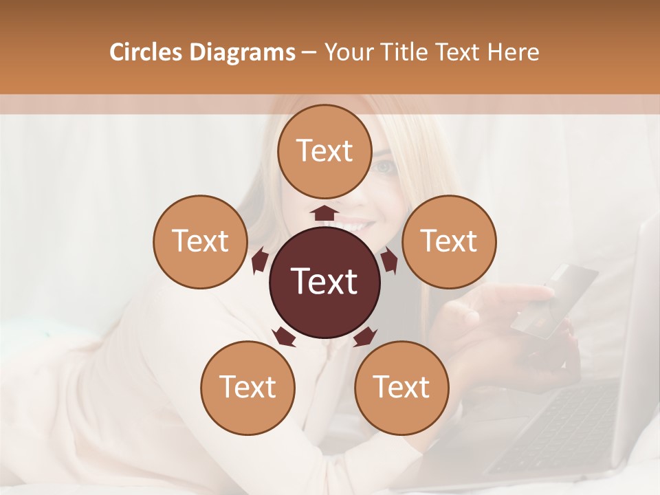 Invest Housewife Holding PowerPoint Template