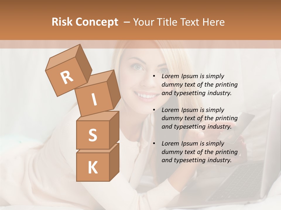 Invest Housewife Holding PowerPoint Template