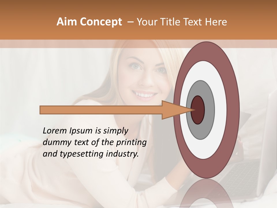 Invest Housewife Holding PowerPoint Template