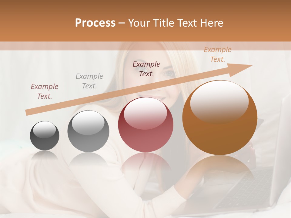 Invest Housewife Holding PowerPoint Template