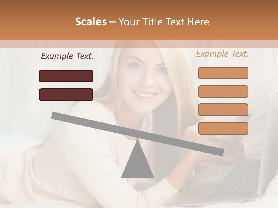 Invest Housewife Holding PowerPoint Template