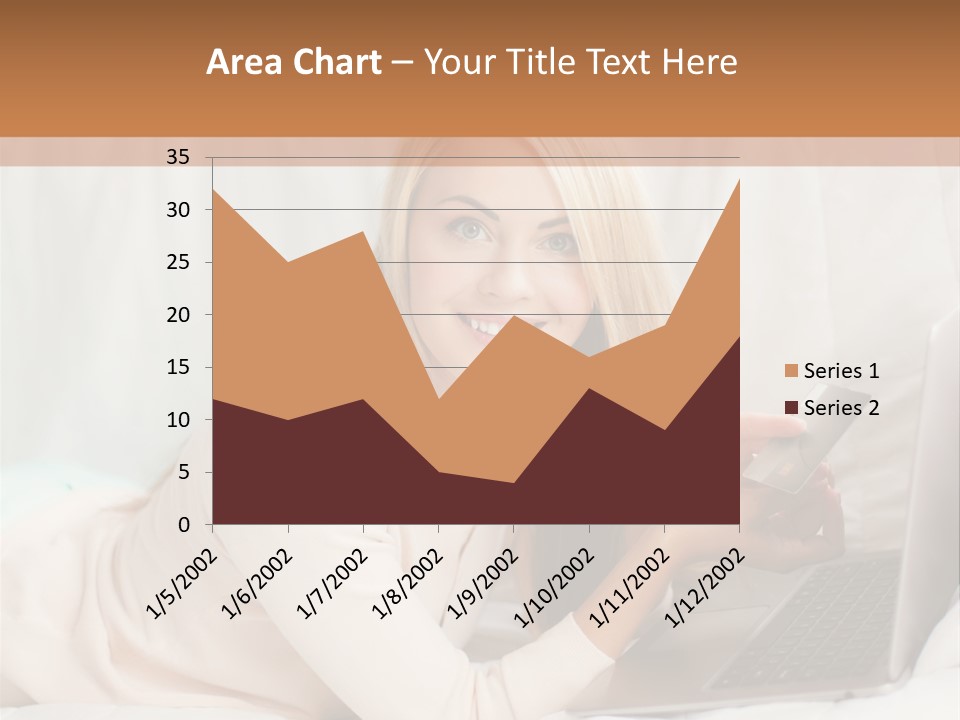 Invest Housewife Holding PowerPoint Template