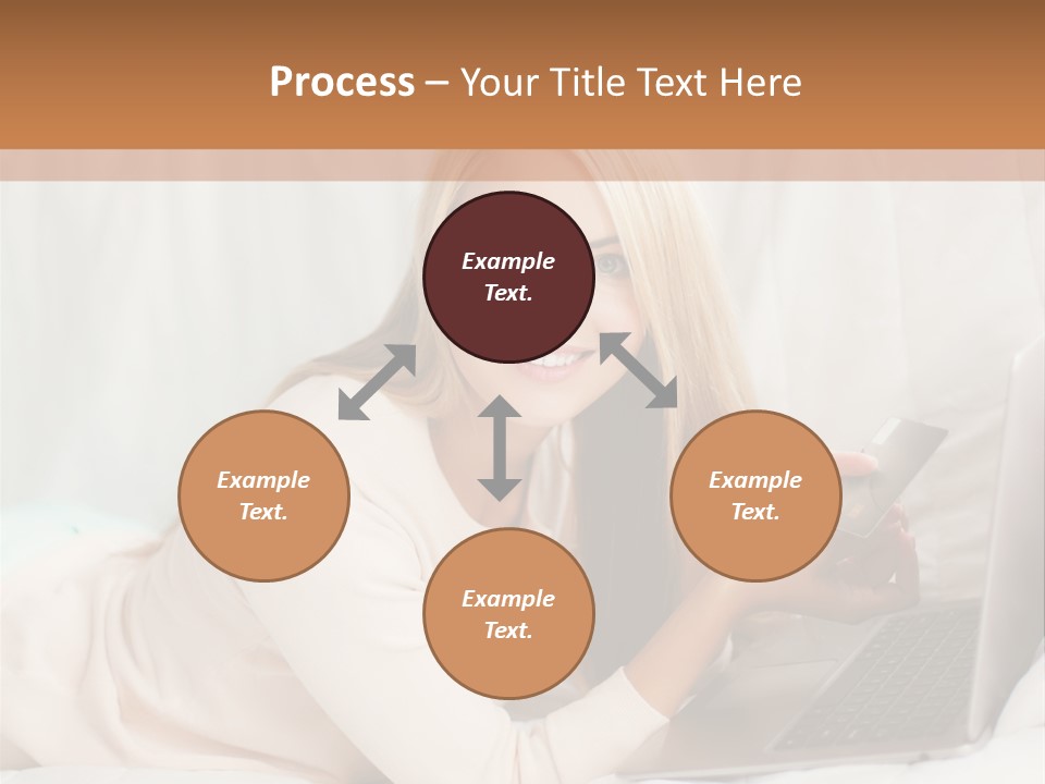 Invest Housewife Holding PowerPoint Template