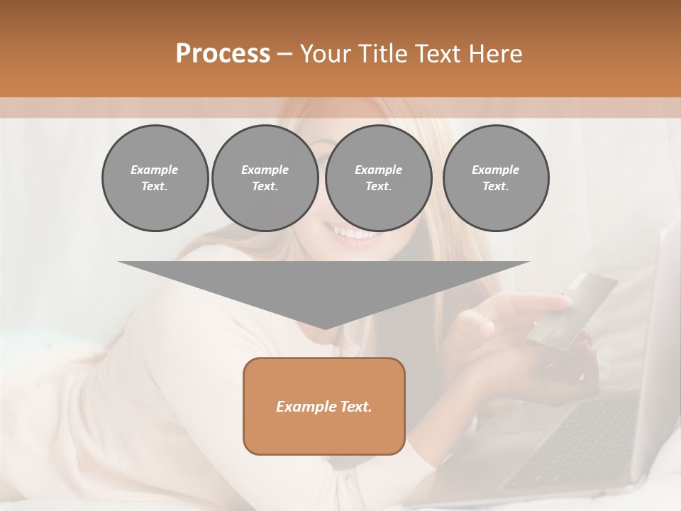 Invest Housewife Holding PowerPoint Template