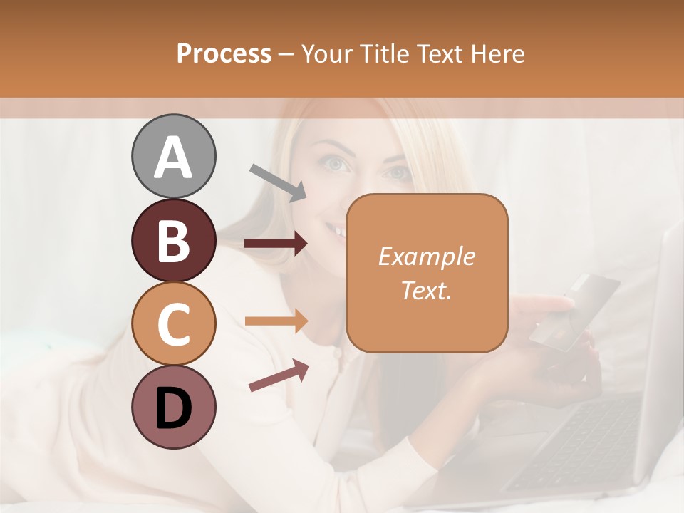 Invest Housewife Holding PowerPoint Template