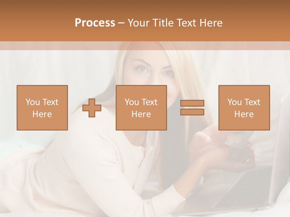 Invest Housewife Holding PowerPoint Template